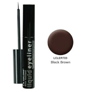 Delineador Liquid Eyeliner Black/Brown L.A. Colors