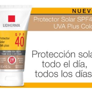 Protector Solar Color Spf 40 Toque Seco No Graso Lidherma